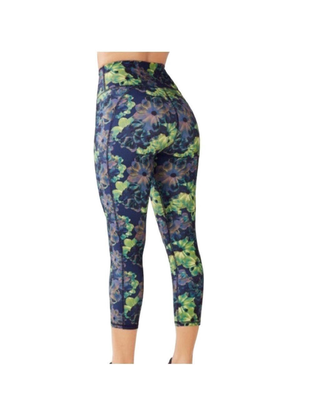 Fabletics sz XS Define PowerHold® Mid-Rise Capris leggings Superbloom